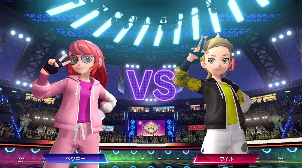 Batalha ranqueada de Pokémon Champions no Nintendo Switch 2 com Mega Evolução em destaque