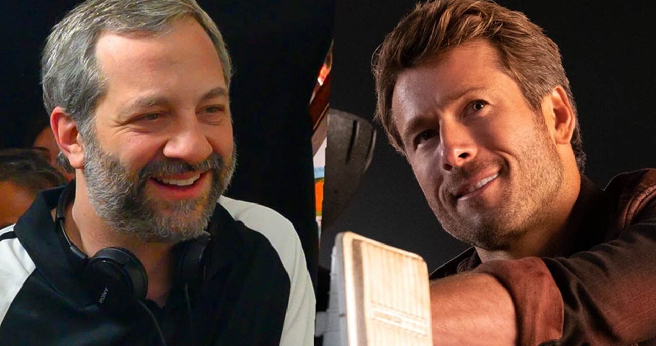 Primeiro pôster oficial de The Comeback King com Glen Powell em destaque, estilo comédia de estúdio da Universal