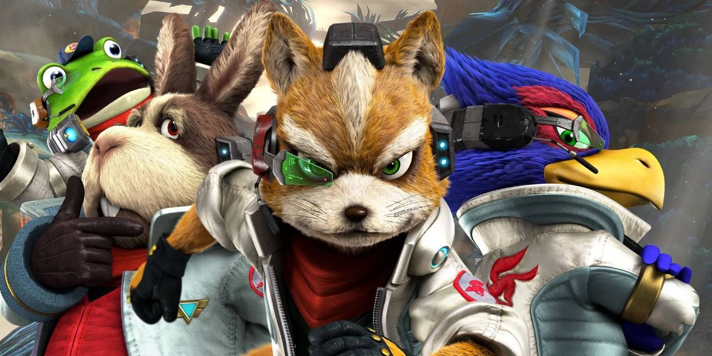 Star Fox no cinema: Fox McCloud ganha peso em Mario The Star Fox team gathered on a Star Fox Zero banner