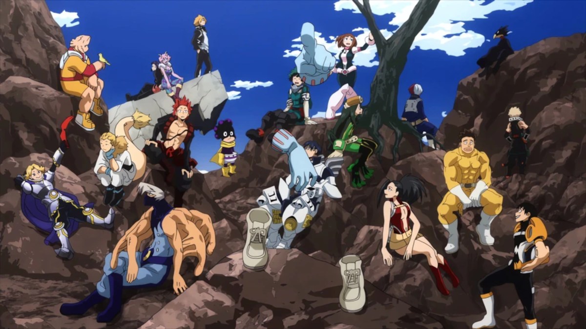 My Hero Academia: Epílogo final ganha nova arte Class 1-A sitting on rocks in My Hero Academia