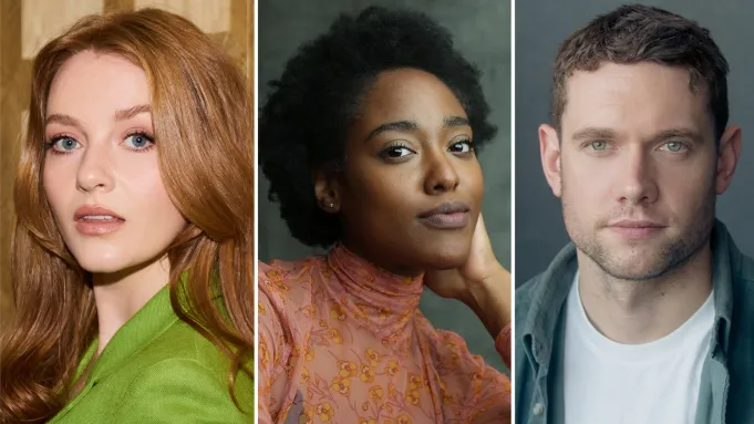 Cena de A Queda 2 com Jax e Luce em equipamento de escalada em uma encosta na Tailândia