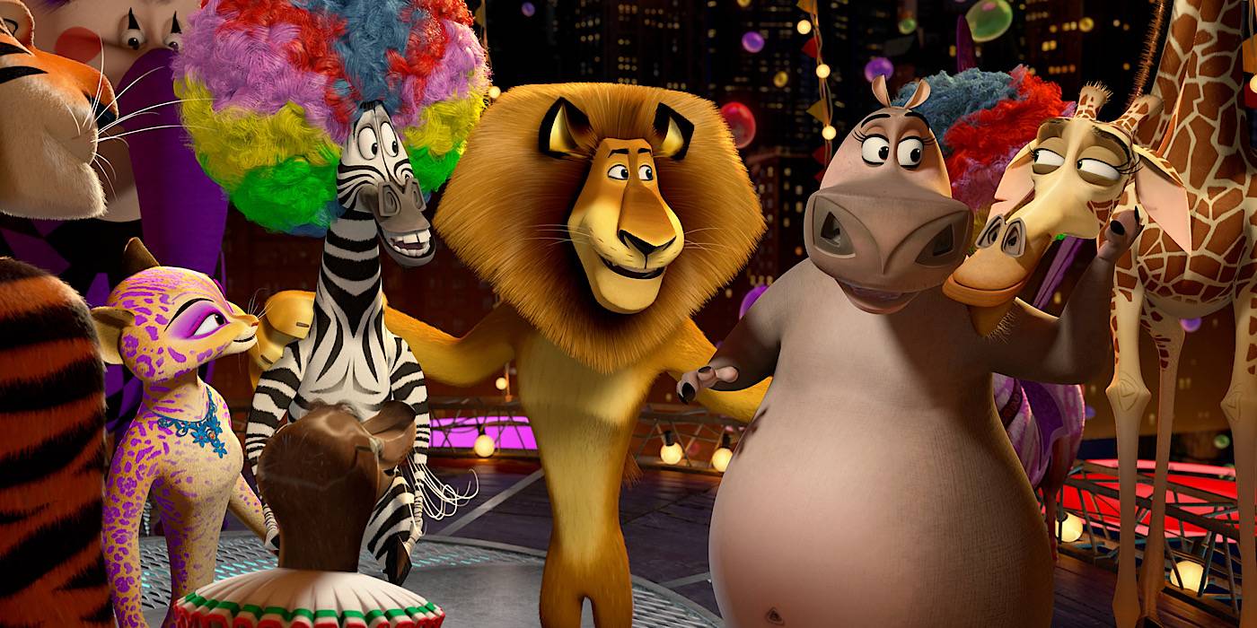 Madagascar na Netflix: Clássico derruba KPop Demon Hunters Alex, Marty, Gloria, and Melman during their time with the circus in Madagascar 3: Europe's Most Wanted.