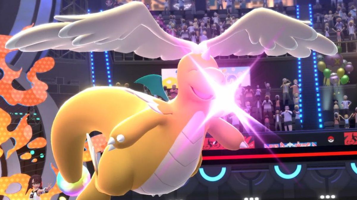 Mega Dragonite no jogo Pokemon Champions