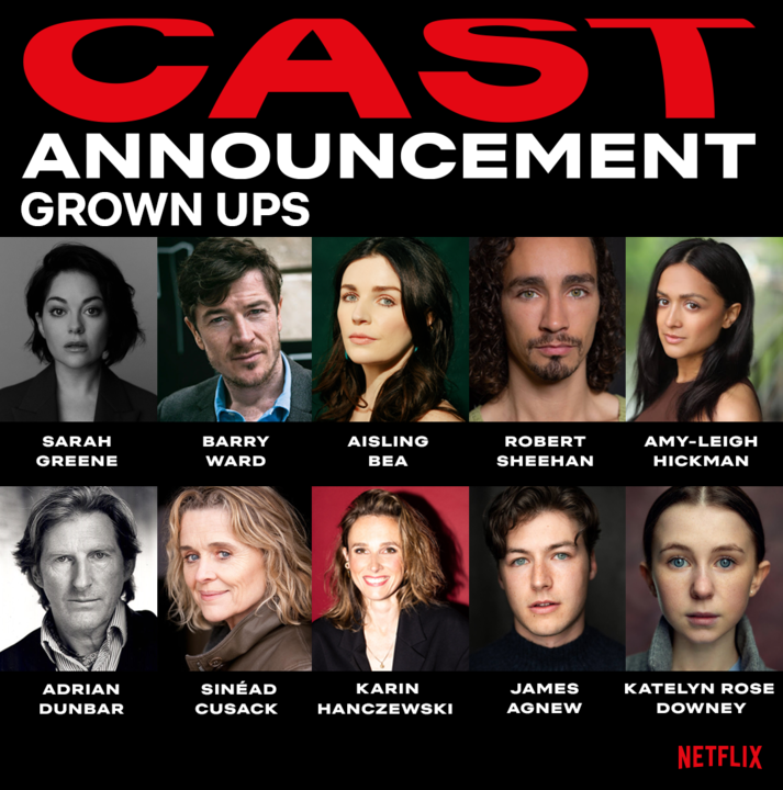 Grown Ups na Netflix: Elenco forte e 8 episódios Cast Grid For Grown Ups Netflix