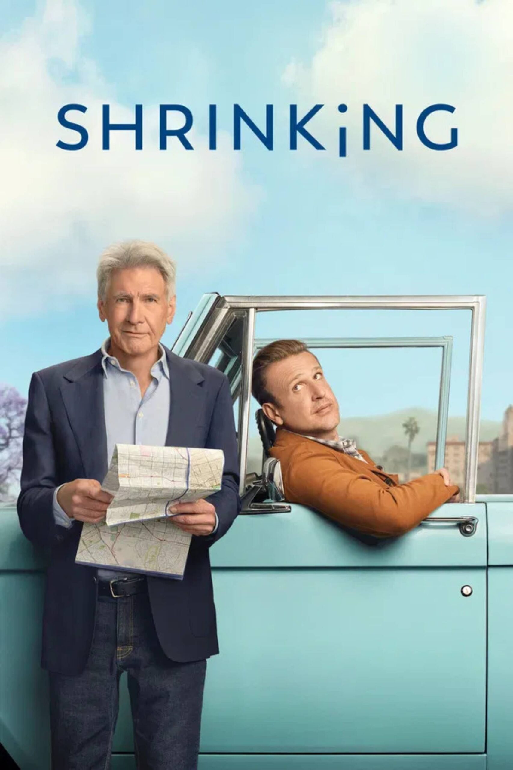 Cena emocional de Shrinking com Harrison Ford e Jessica Williams em ambiente de consultório