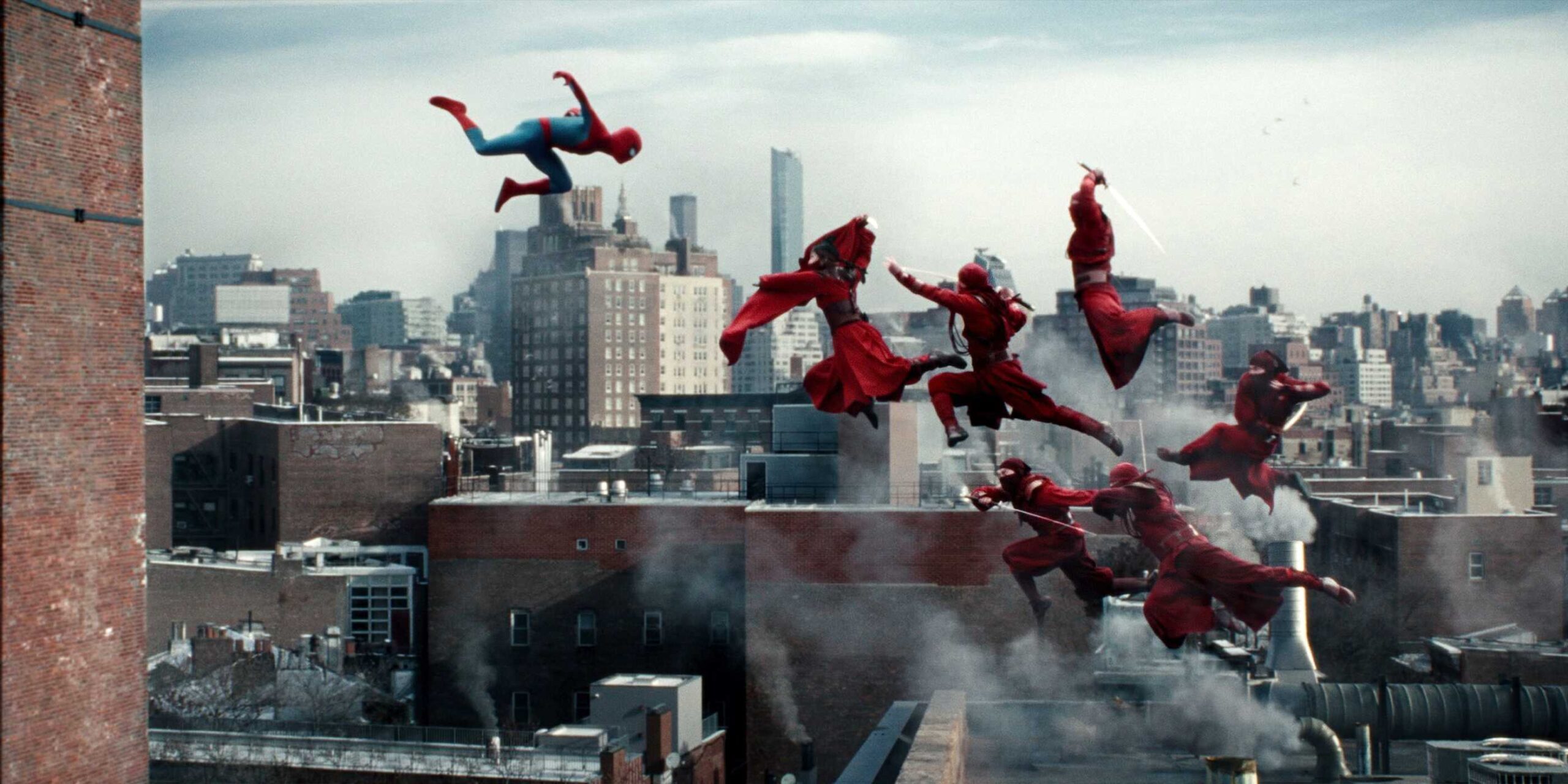 Spider-Man fighting several members of the Hand in Spider-Man: Brand New Day