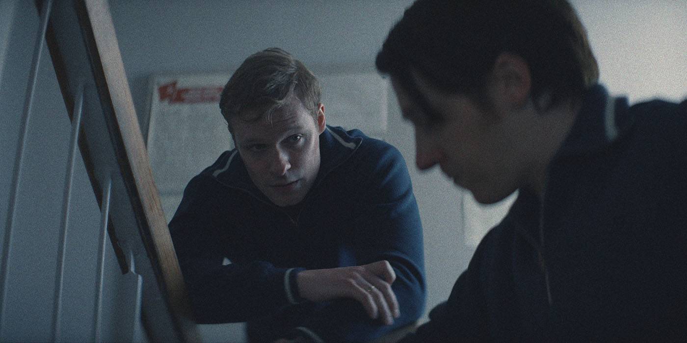 Two men in uniform talking in Star City.