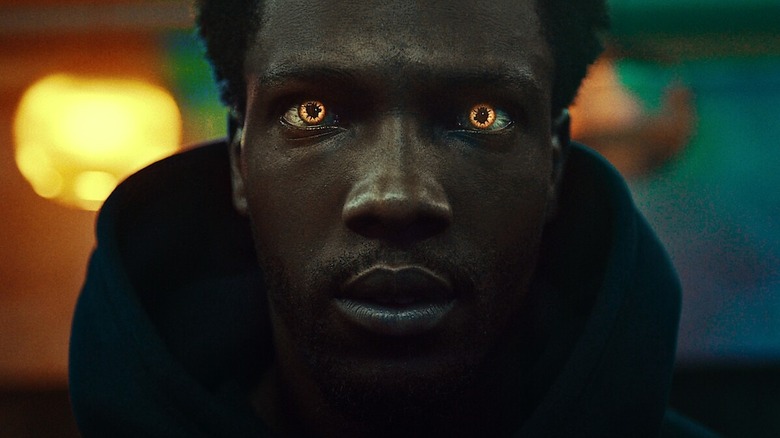 Michael showing off his powers in Supacell