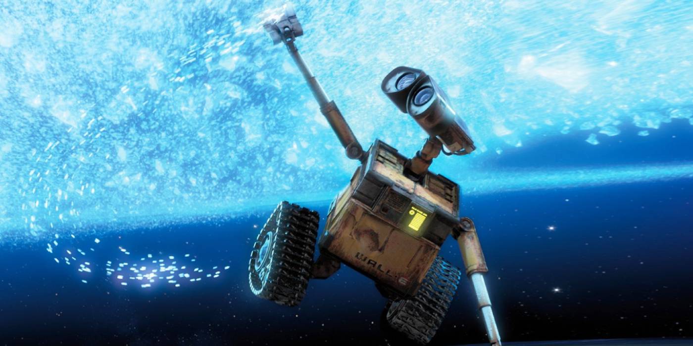 Os 10 melhores sci-fi desde Matrix: Ranking completo Wall-E flutuando no espaço em WALL·E (2008)