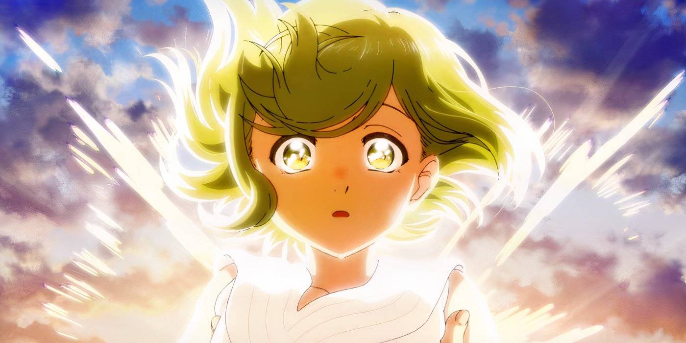 Witch Hat Atelier: Visual mágico e fantasia refinada Coco with a bright light surrounding her in Witch Hat Atelier