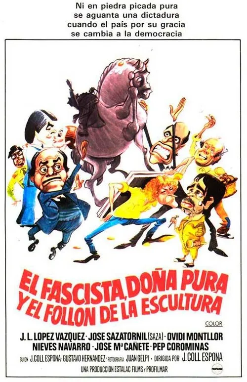 Poster de El fascista, doña Pura y el follón de la escultura